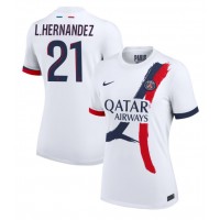 Camisa de Futebol Paris Saint-Germain Lucas Hernandez #21 Equipamento Secundário Mulheres 2024-25 Manga Curta